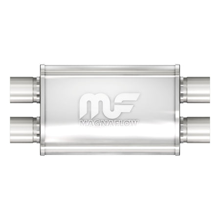 MagnaFlow Exhaust Products 11386 - Straight-Through Performance Muffler; 2.5in. Dual/Dual; 4x14x9 Body 5