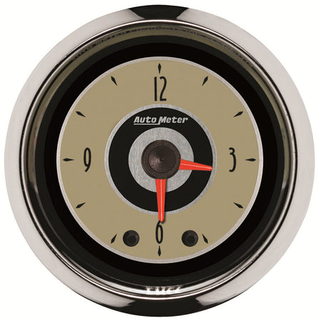 AutoMeter 1185 - GAUGE, CLOCK, 2 1/16", 12HR, ANALOG, CRUISER 3