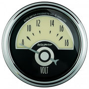 AutoMeter 1191 - GAUGE, VOLTMETER, 2 1/16", 18V, ELEC, CRUISER AD 4