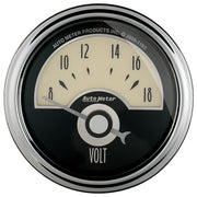 AutoMeter 1191 - GAUGE, VOLTMETER, 2 1/16", 18V, ELEC, CRUISER AD 3