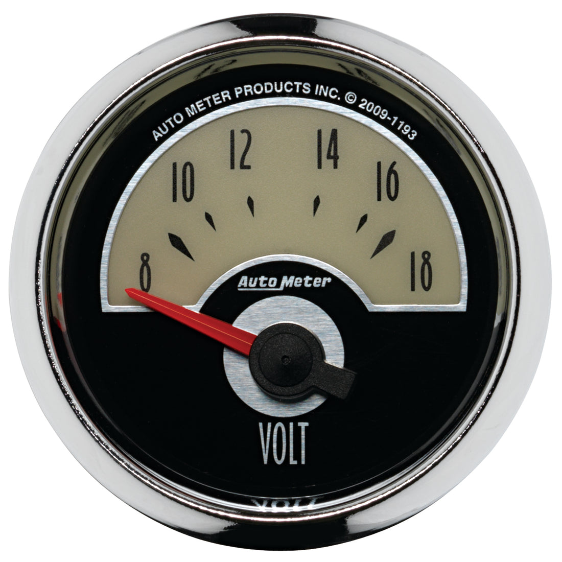 AutoMeter 1193 - GAUGE, VOLTMETER, 2 1/16", 18V, ELEC, CRUISER 3
