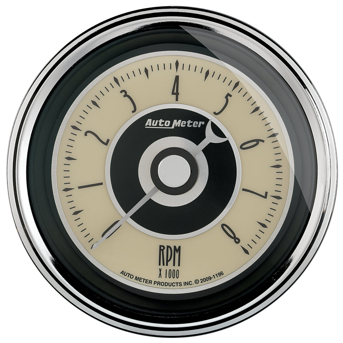 AutoMeter 1195 - GAUGE, TACHOMETER, 3 3/8", 8K RPM, IN-DASH, CRUISER AD 3