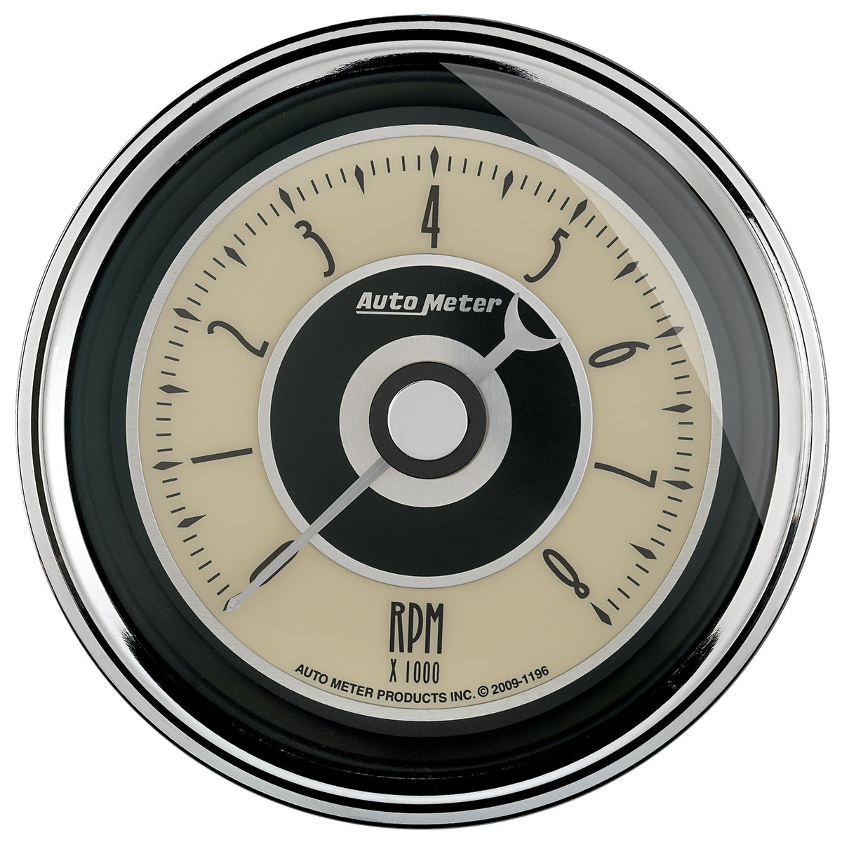 AutoMeter 1195 - GAUGE, TACHOMETER, 3 3/8", 8K RPM, IN-DASH, CRUISER AD 3