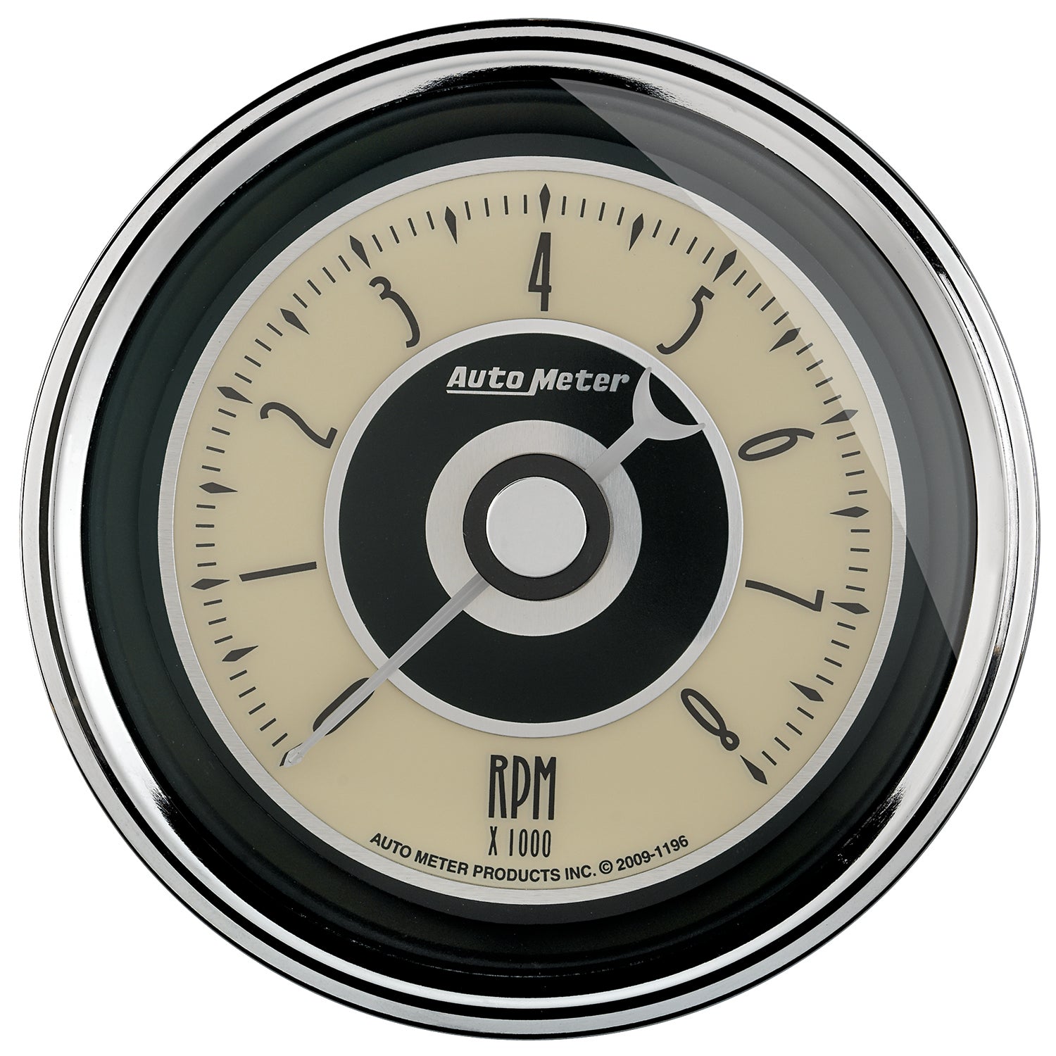 AutoMeter 1195 - GAUGE, TACHOMETER, 3 3/8", 8K RPM, IN-DASH, CRUISER AD 3