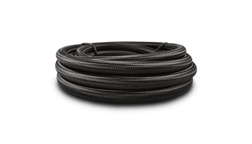 Vibrant Performance 11995 5ft Roll of Black Nylon Braided Flex Hose; AN Size: -20; Hose ID 1.125"