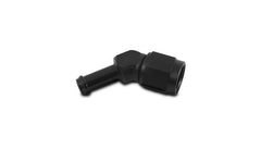 Vibrant Performance 12016 Female AN to Hose Barb 45 Degree Adapter, AN Size: -6; Barb Size: 3/8"