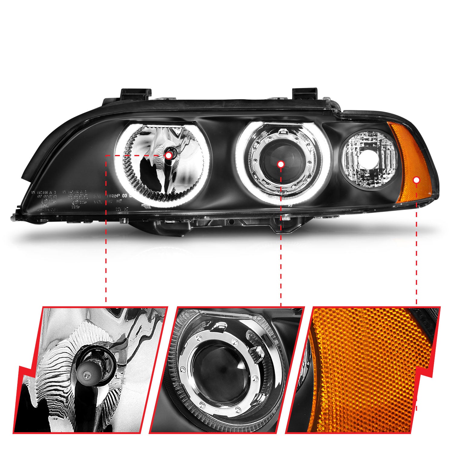ANZO USA 121017 - Headlight Set