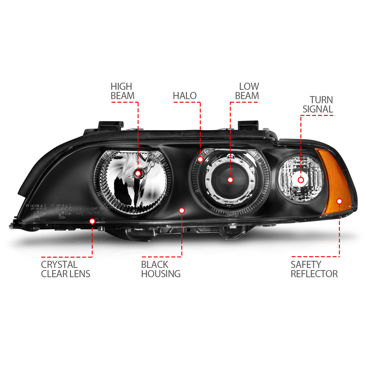 ANZO USA 121017 - Headlight Set