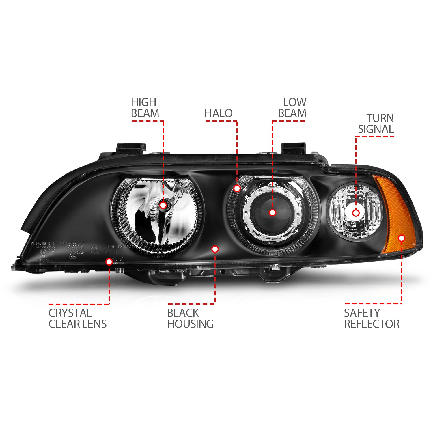 ANZO USA 121017 - Headlight Set