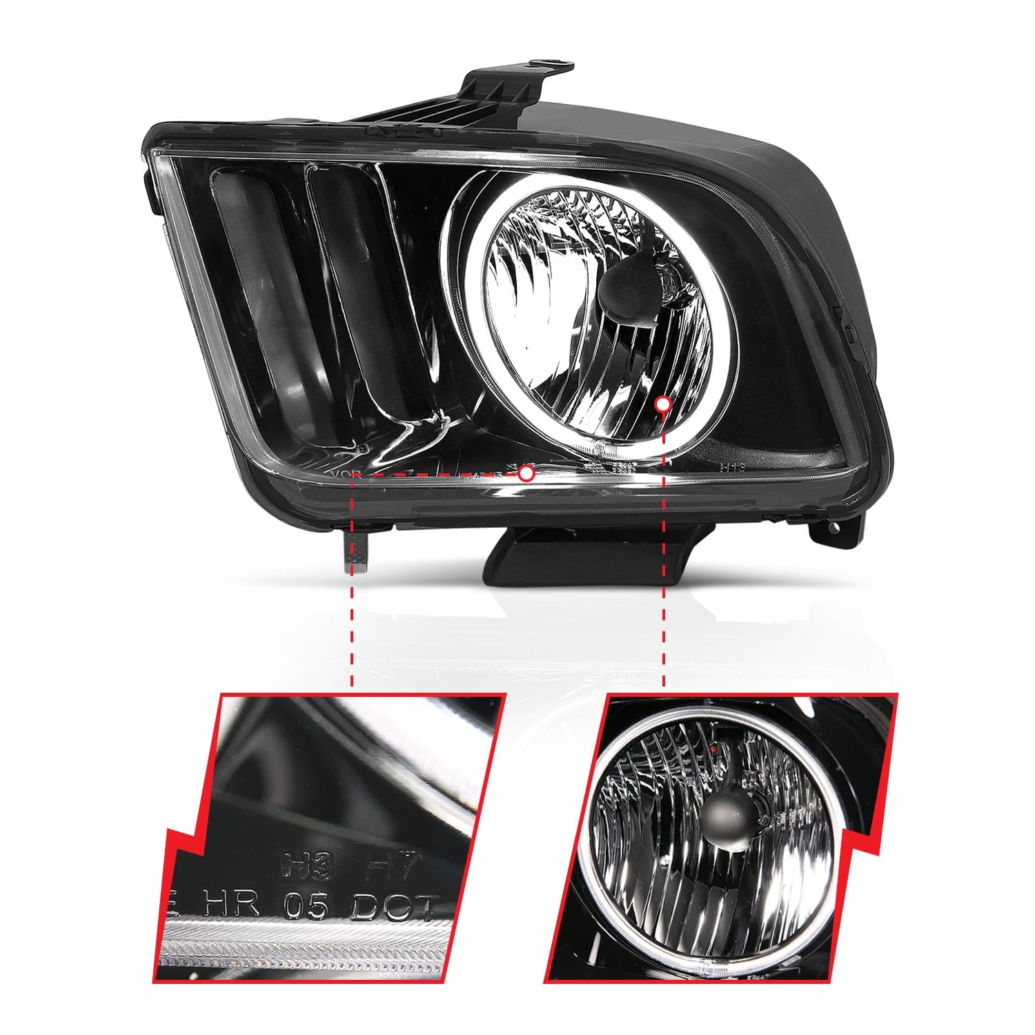 ANZO USA Electrical Lighting and Body ANZO USA 121033 Headlight Set