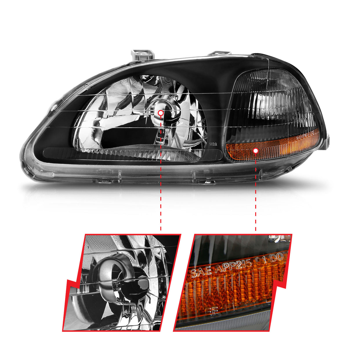 ANZO USA 121067 - Headlight Set
