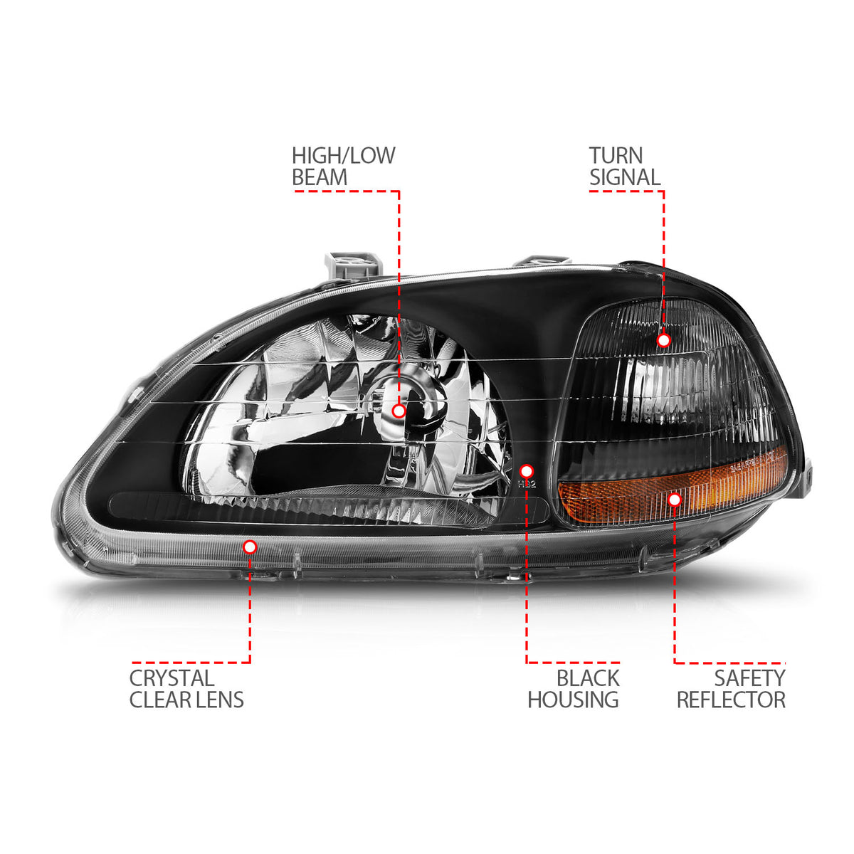 ANZO USA 121067 - Headlight Set