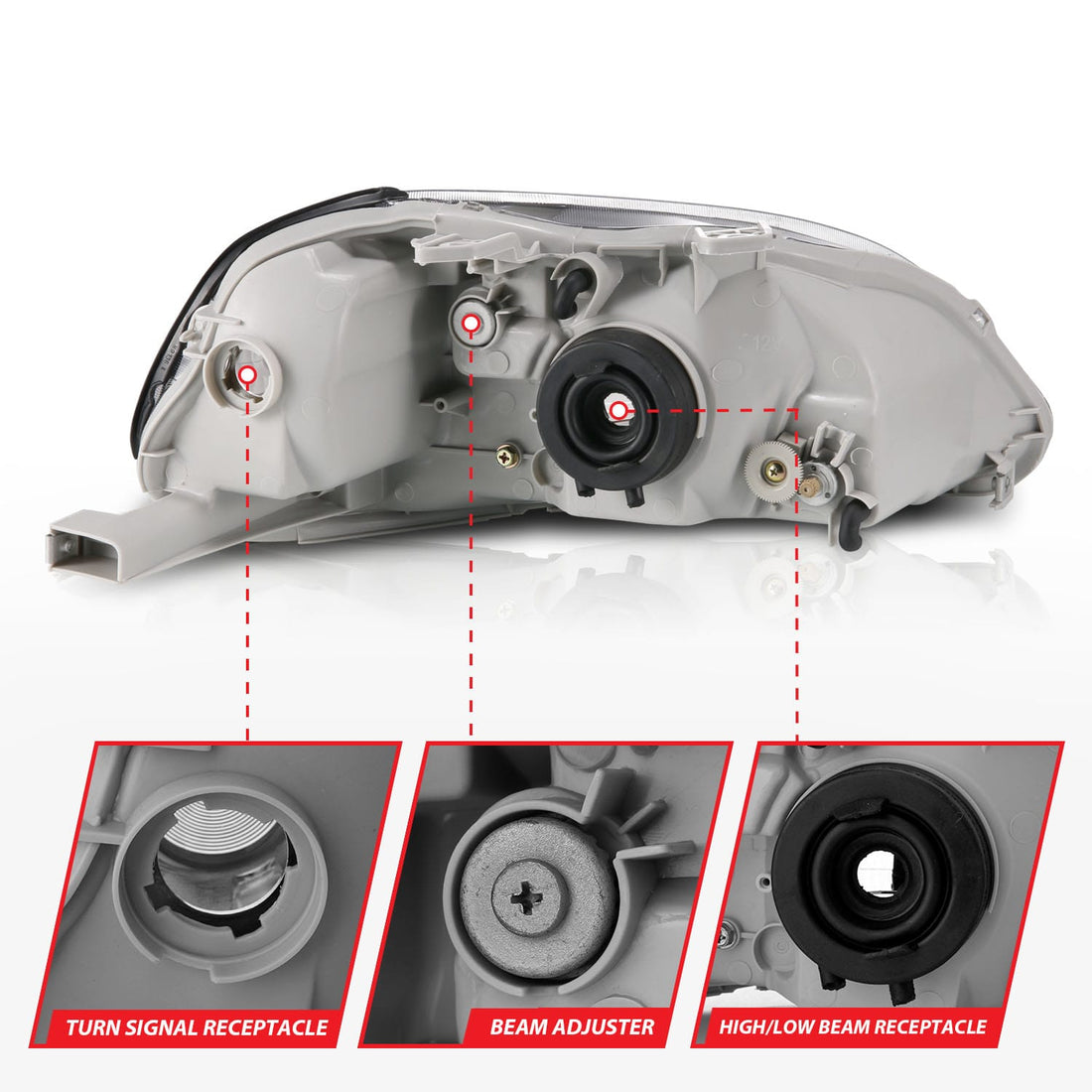 ANZO USA Electrical Lighting and Body ANZO USA 121067 Headlight Set