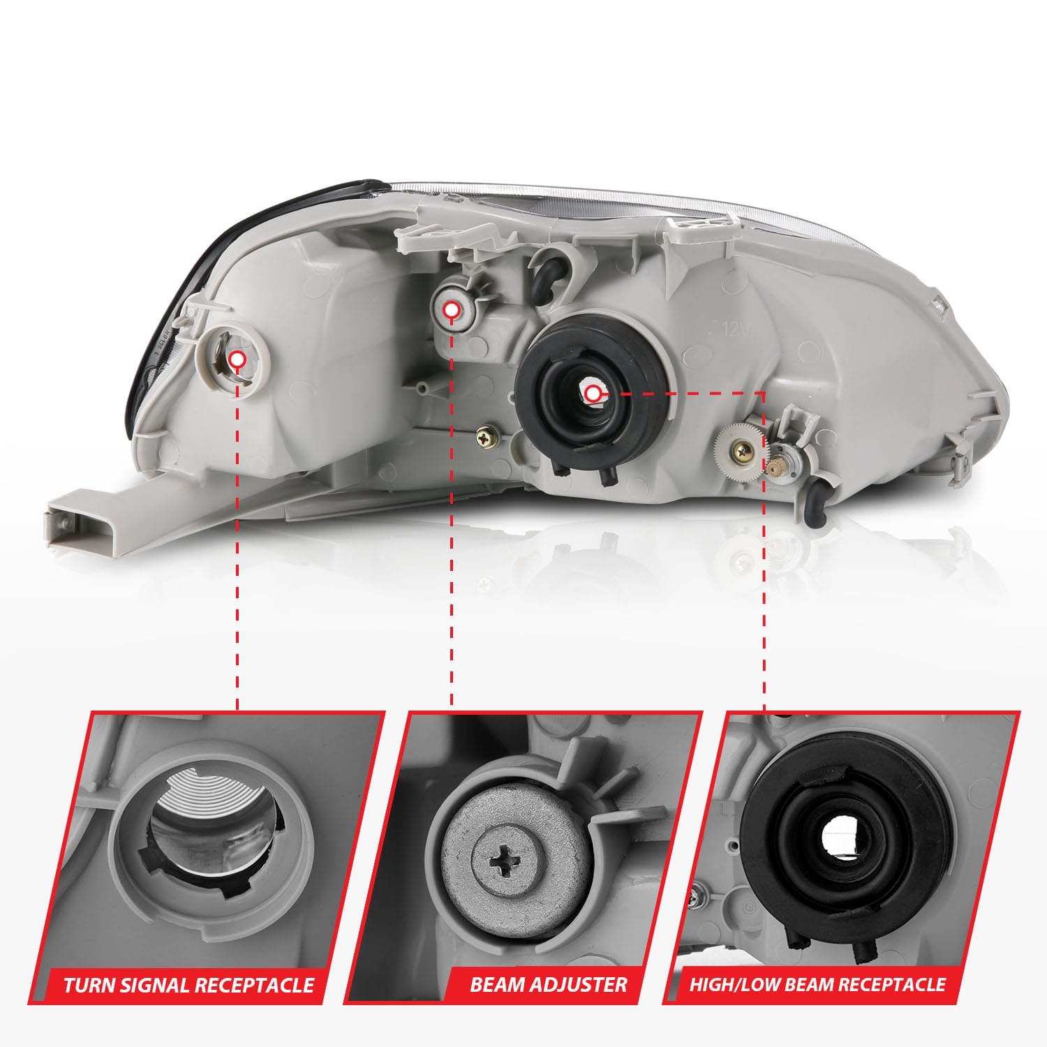 ANZO USA Electrical Lighting and Body ANZO USA 121067 Headlight Set