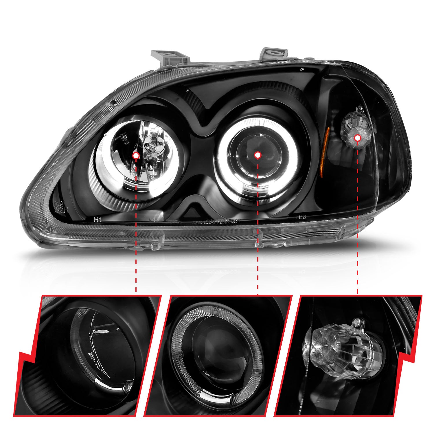 ANZO USA 121068 - Headlight Set