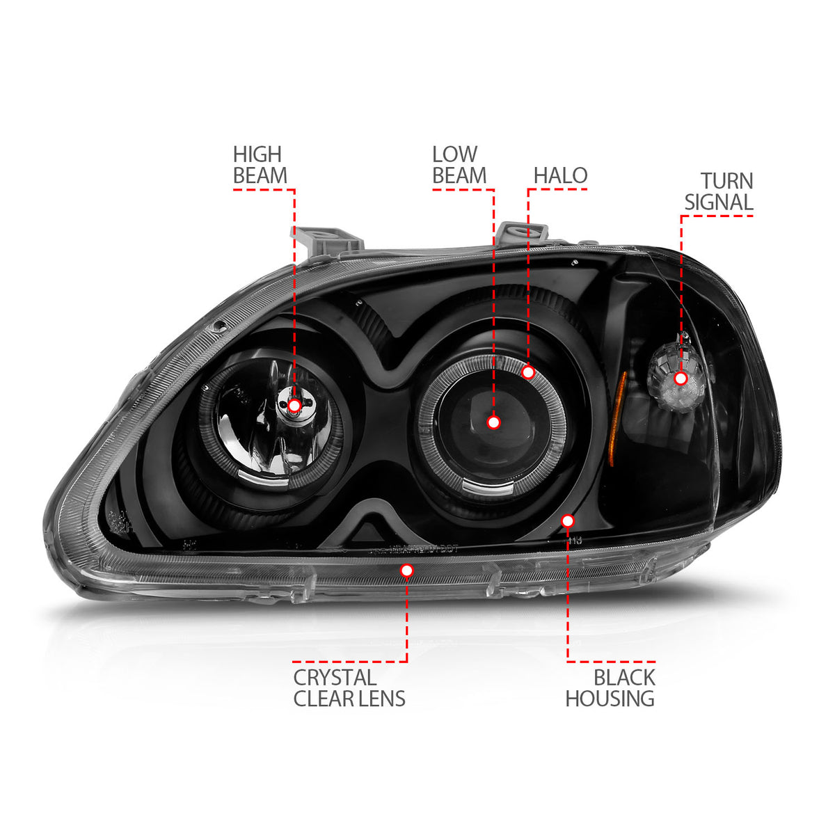 ANZO USA 121068 - Headlight Set