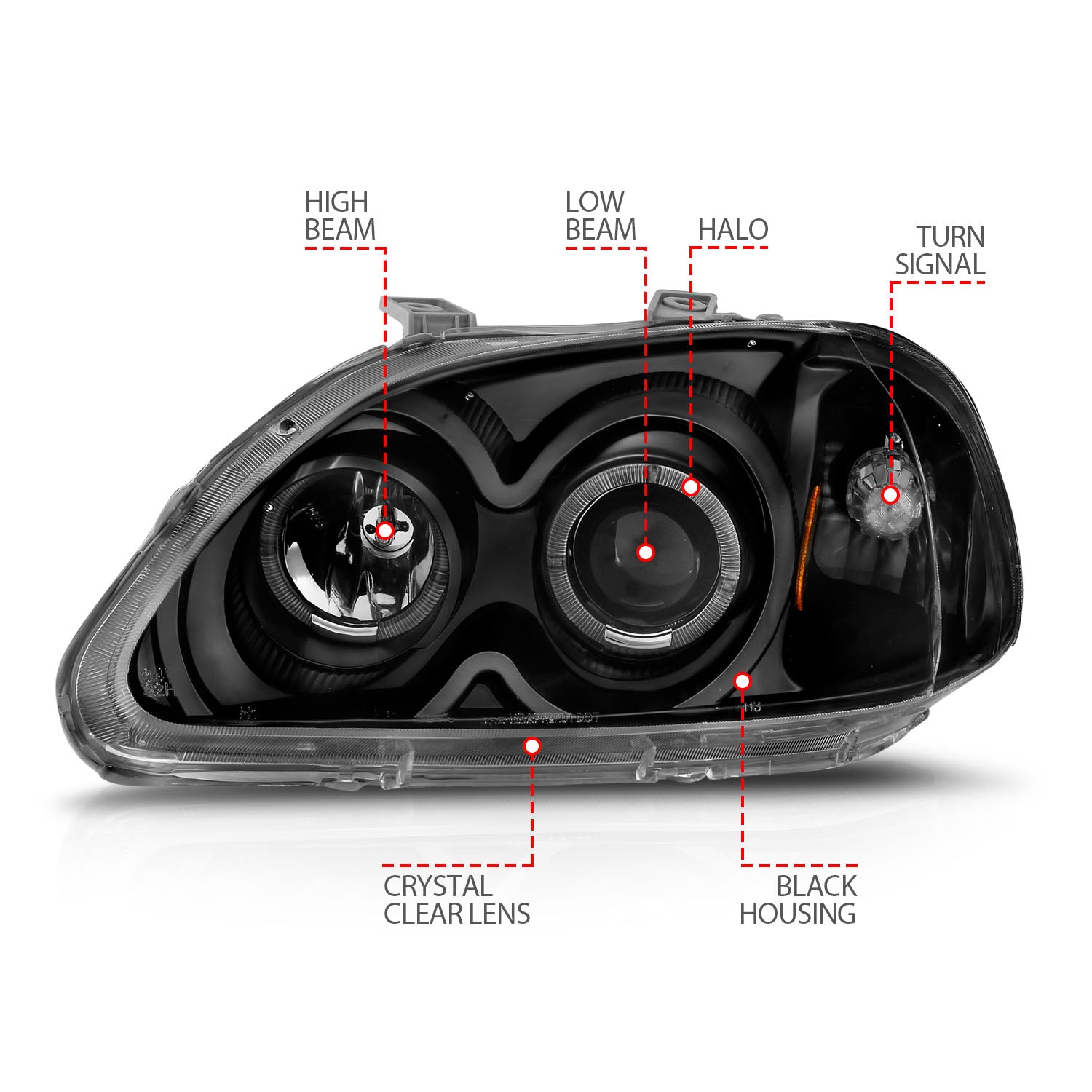 ANZO USA 121068 - Headlight Set