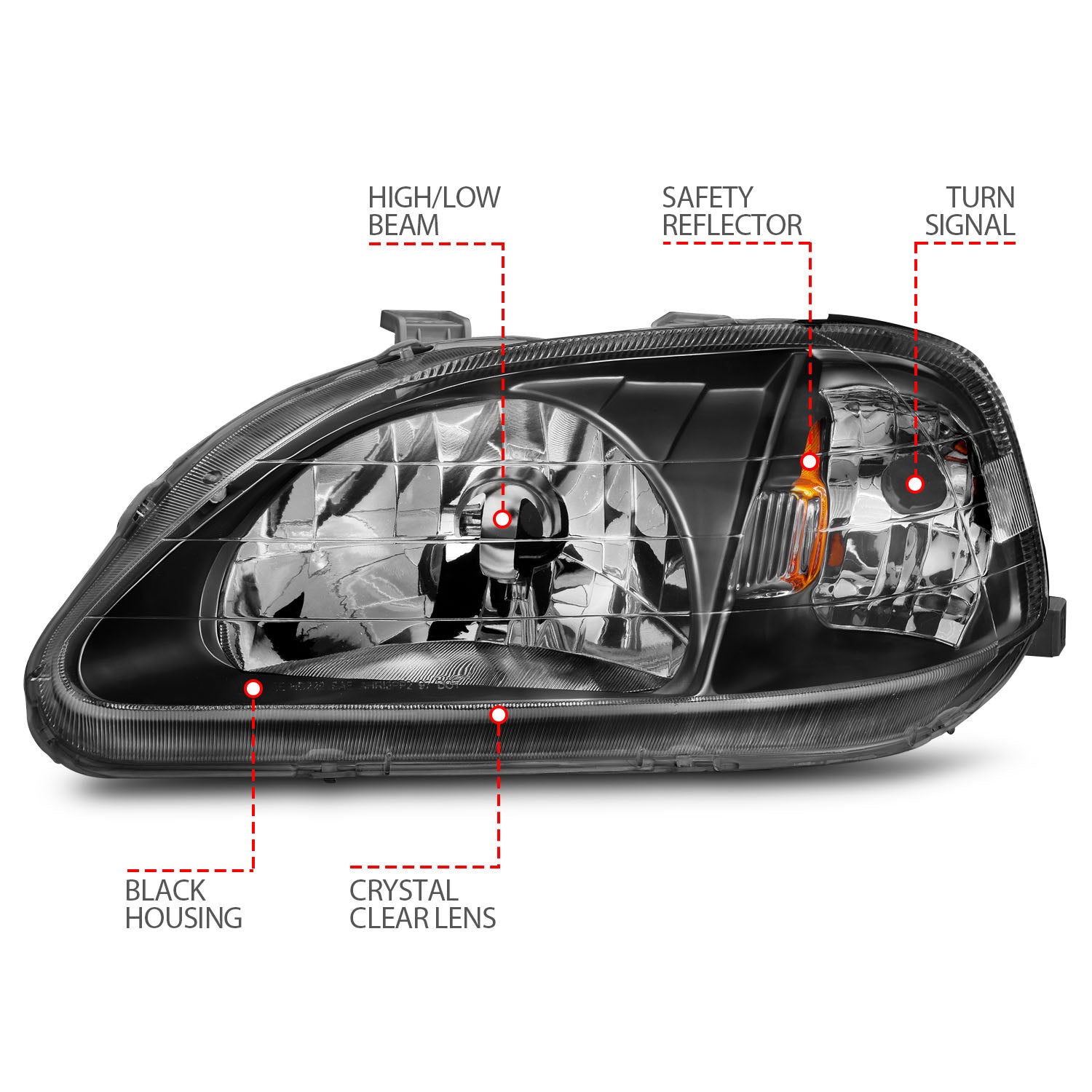 ANZO USA 121070 - Headlight Set