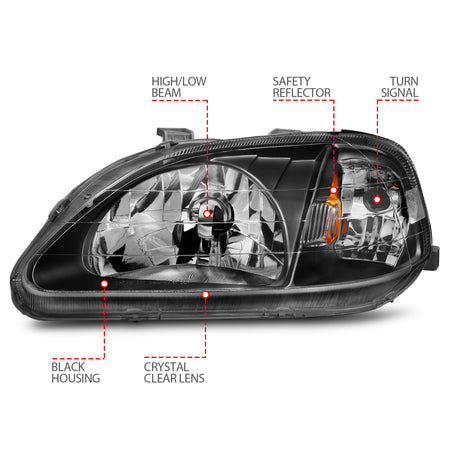 ANZO USA 121070 - Headlight Set