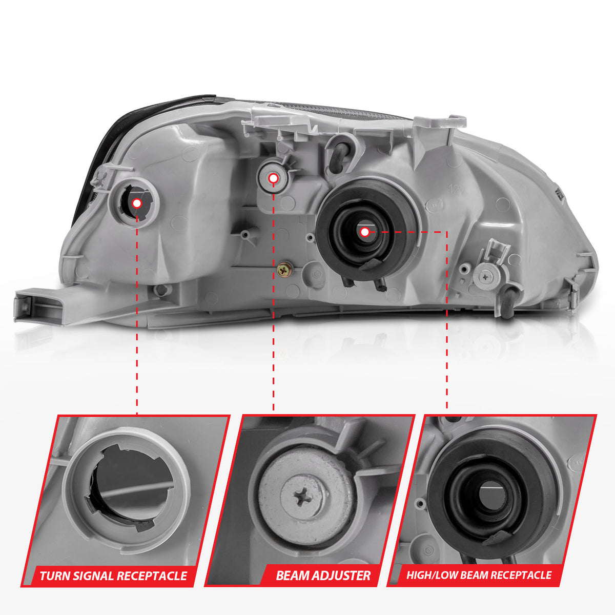 ANZO USA 121070 - Headlight Set