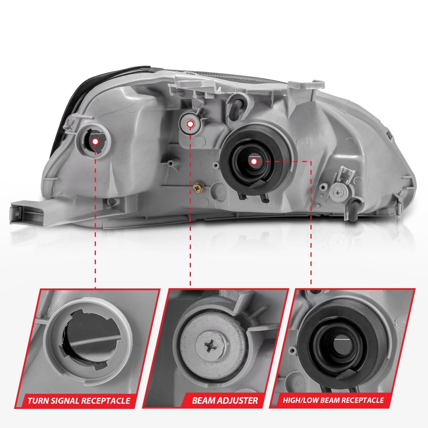 ANZO USA Electrical Lighting and Body ANZO USA 121070 Headlight Set