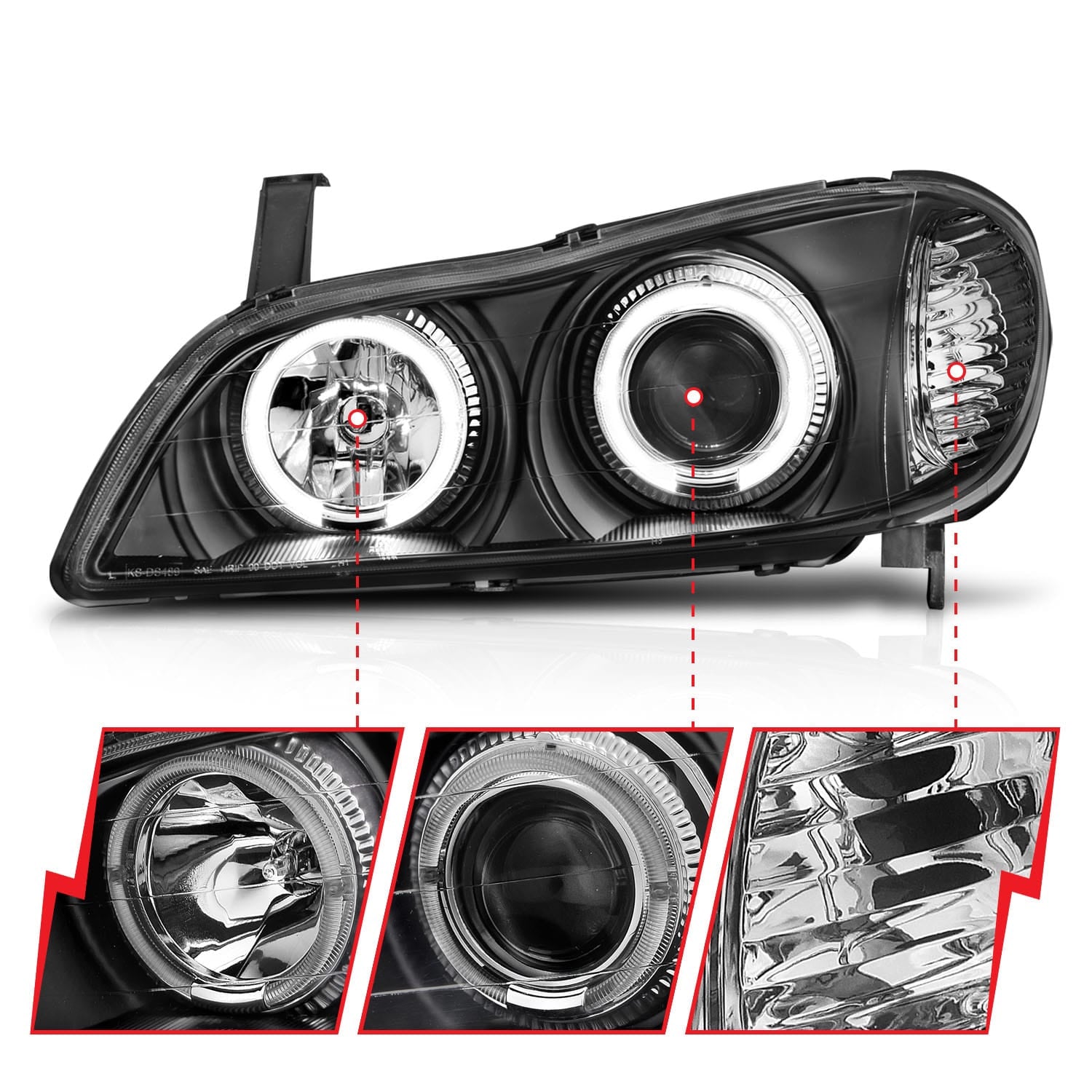 ANZO USA Electrical Lighting and Body ANZO USA 121077 Headlight Set