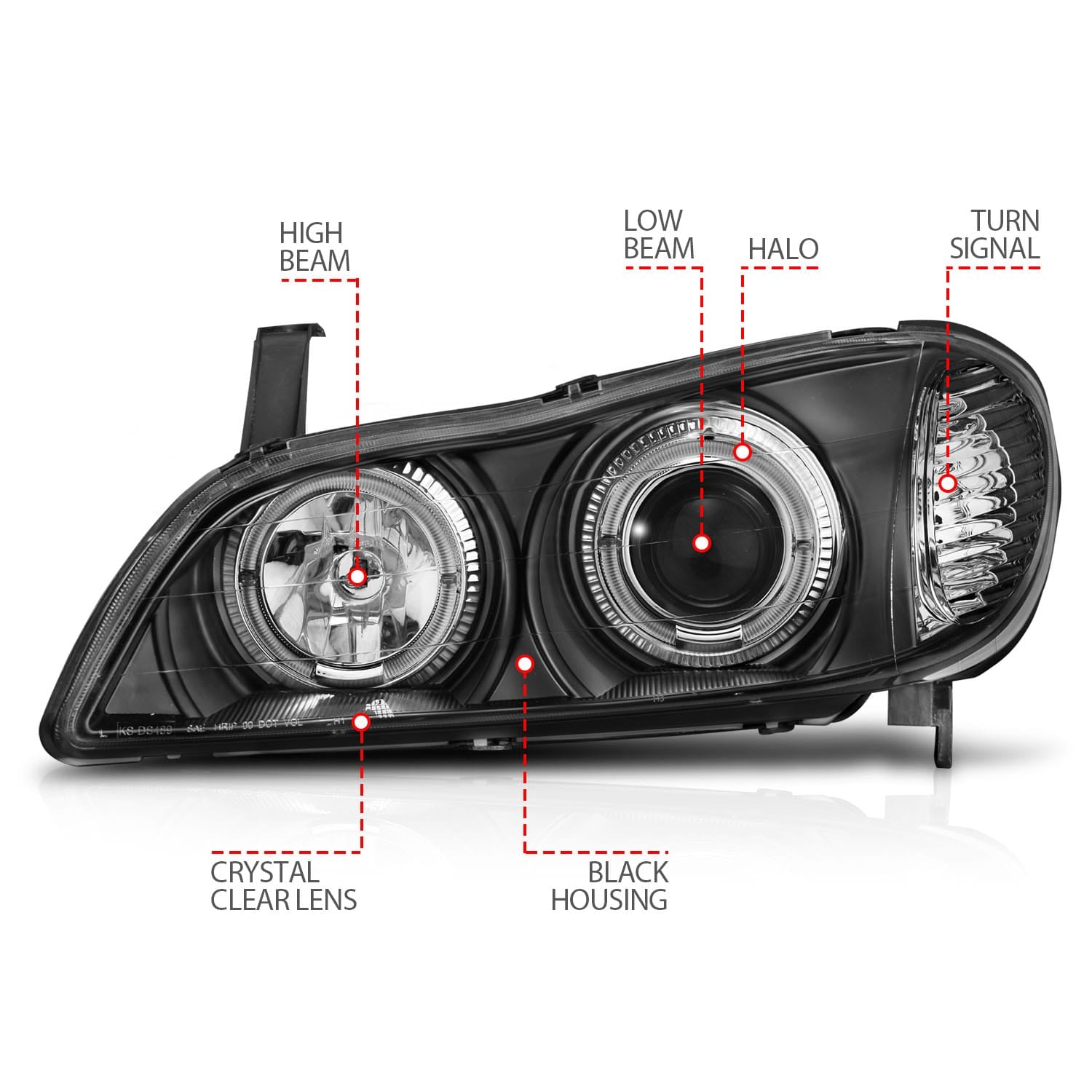ANZO USA Electrical Lighting and Body ANZO USA 121077 Headlight Set