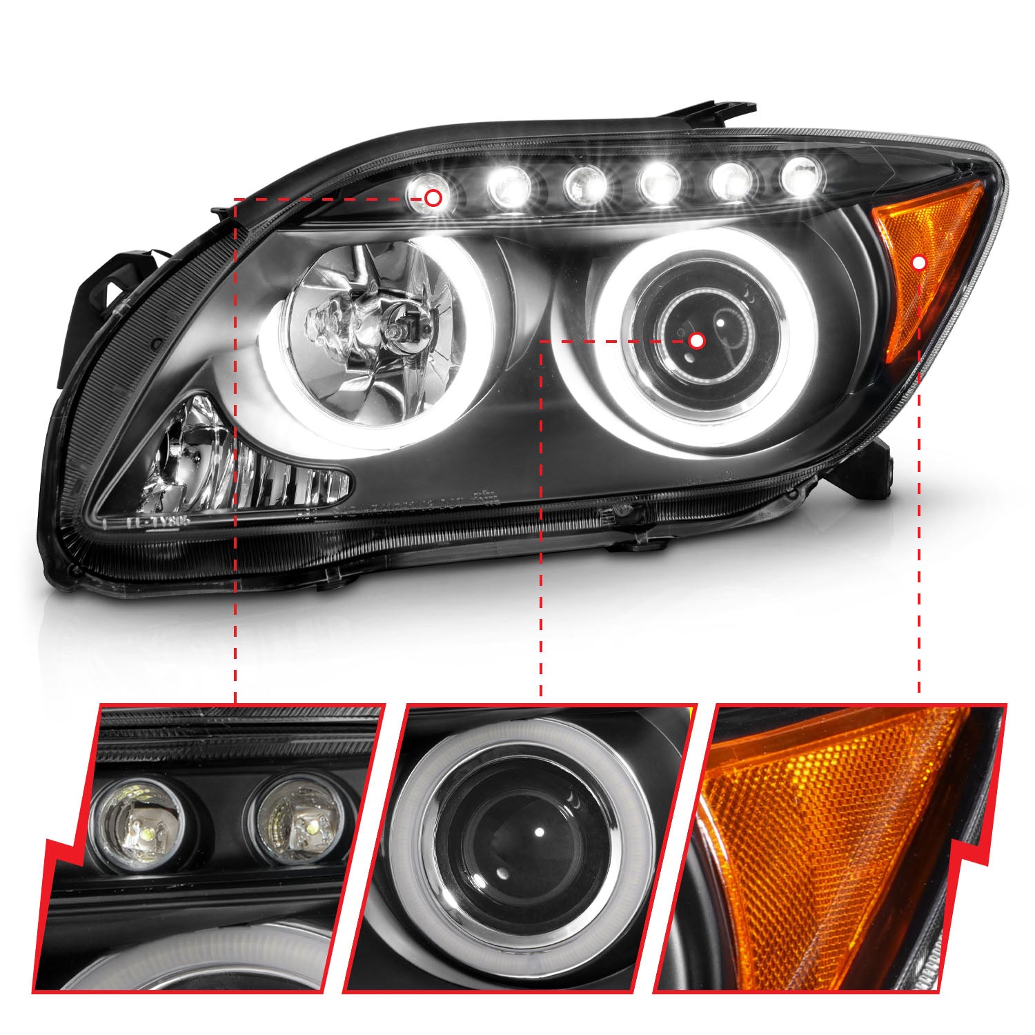 ANZO USA 121119 - Headlight Set