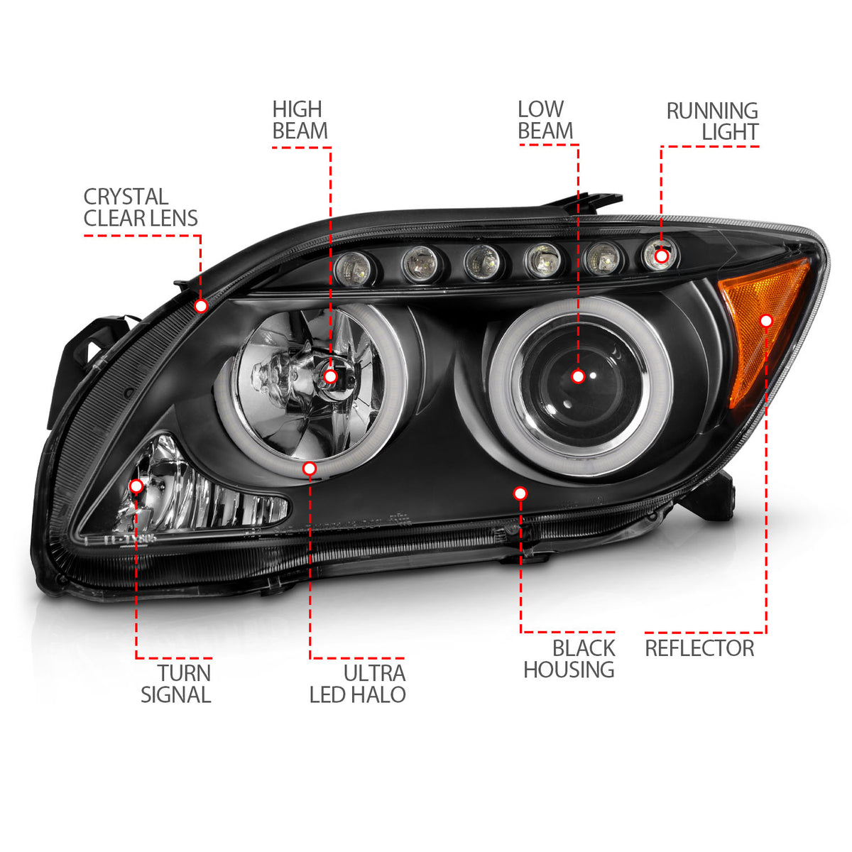 ANZO USA 121119 - Headlight Set