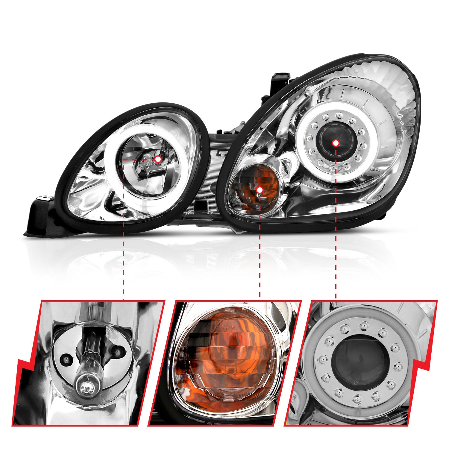 ANZO USA 121143 - Headlight Set