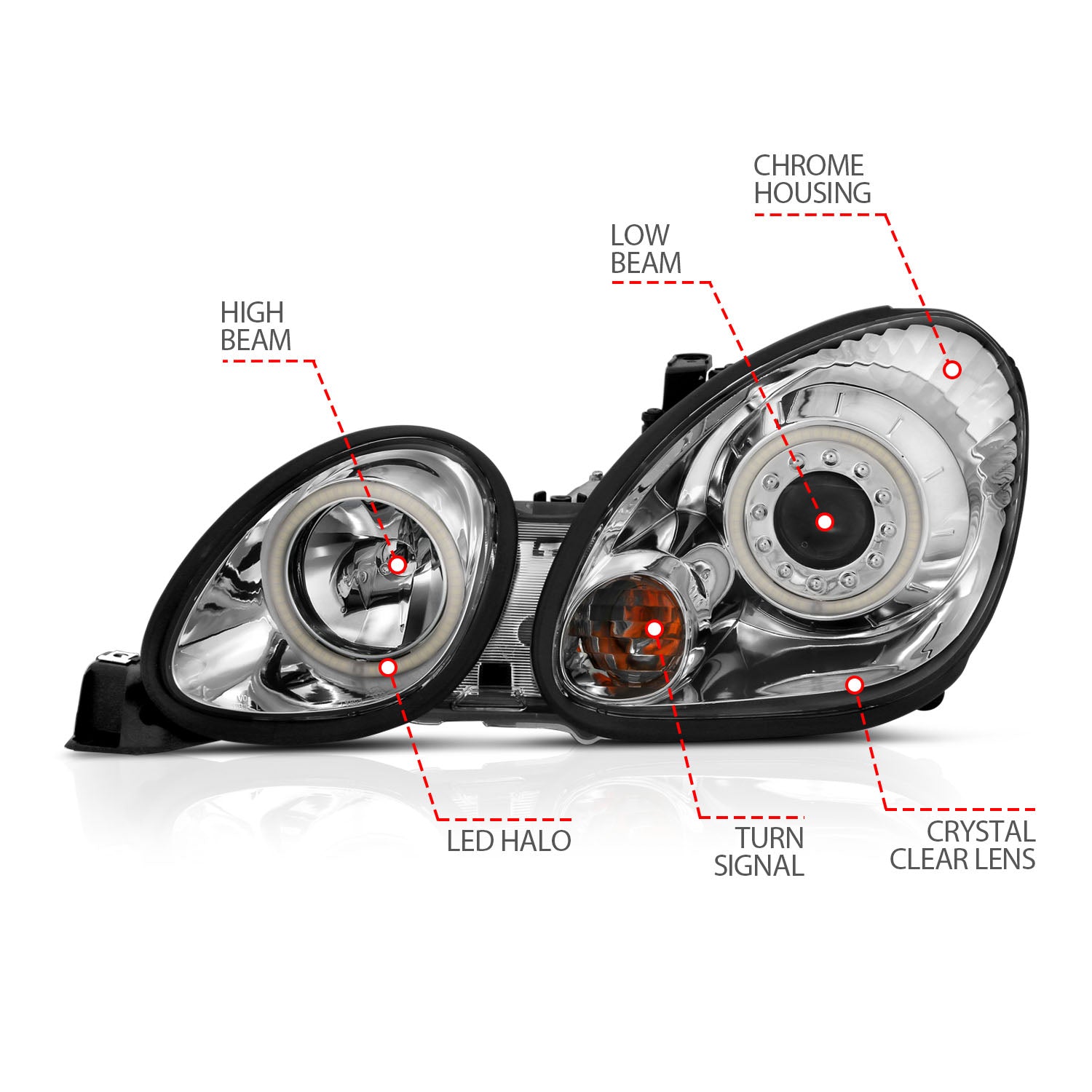ANZO USA 121143 - Headlight Set