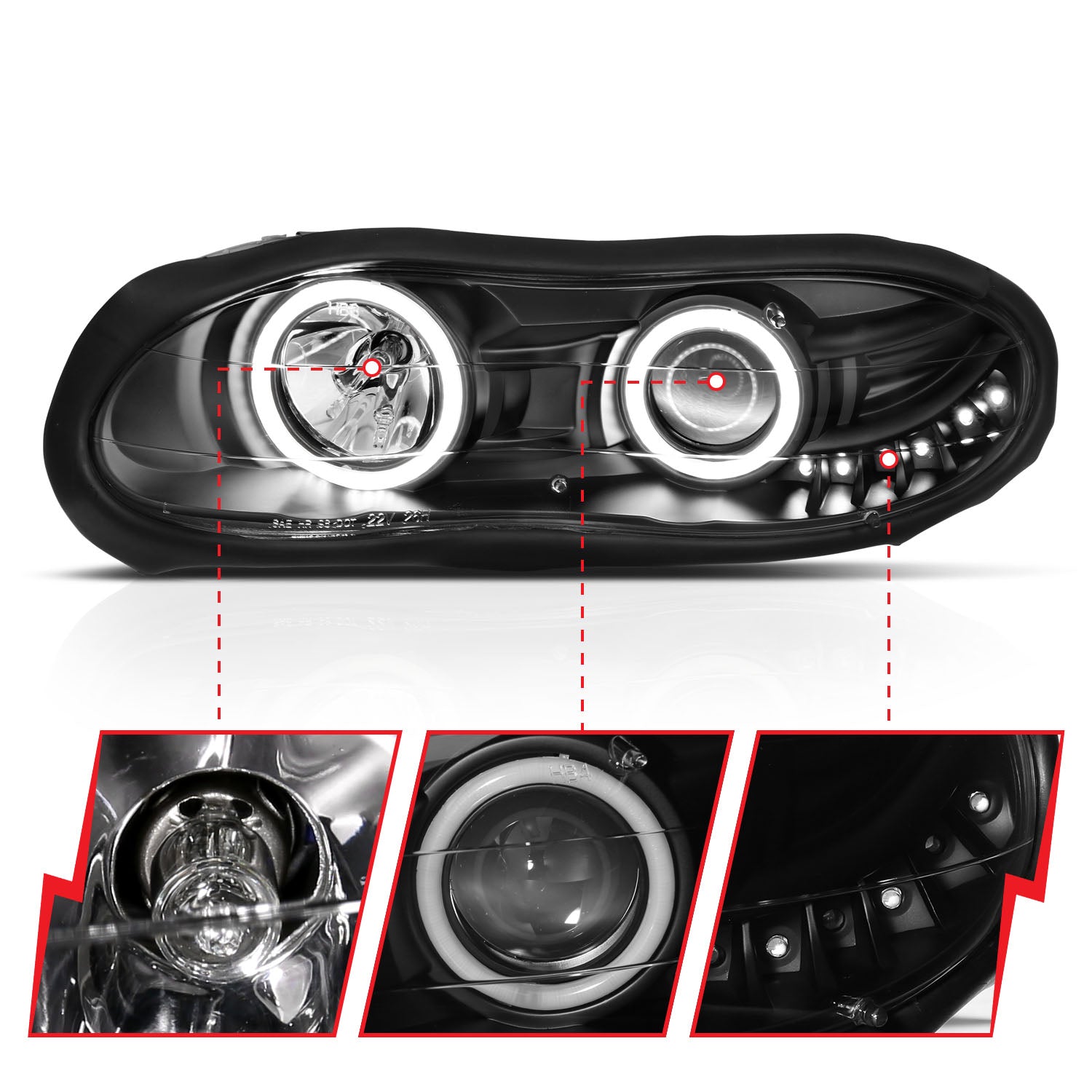 ANZO USA 121160 - Headlight Set