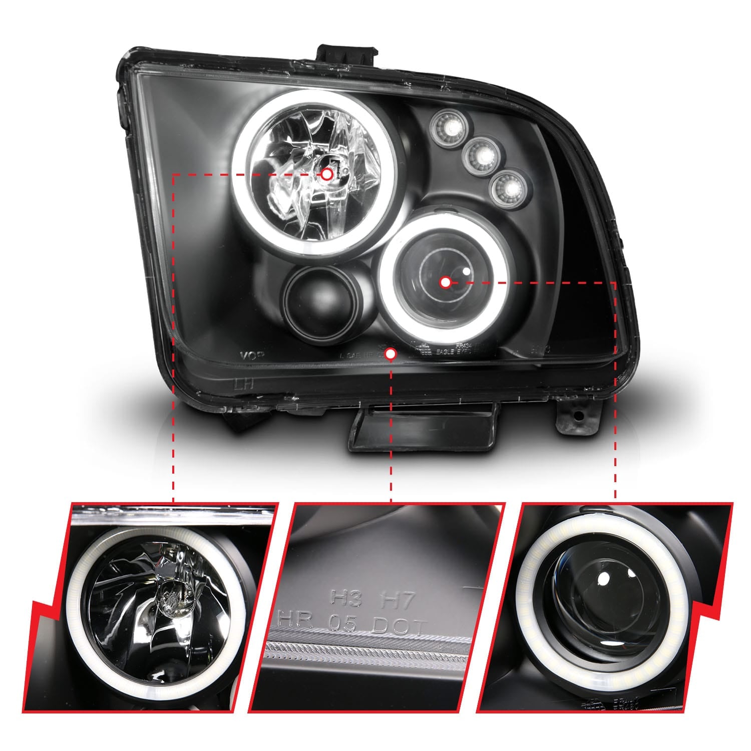 ANZO USA Electrical Lighting and Body ANZO USA 121166 Headlight Set
