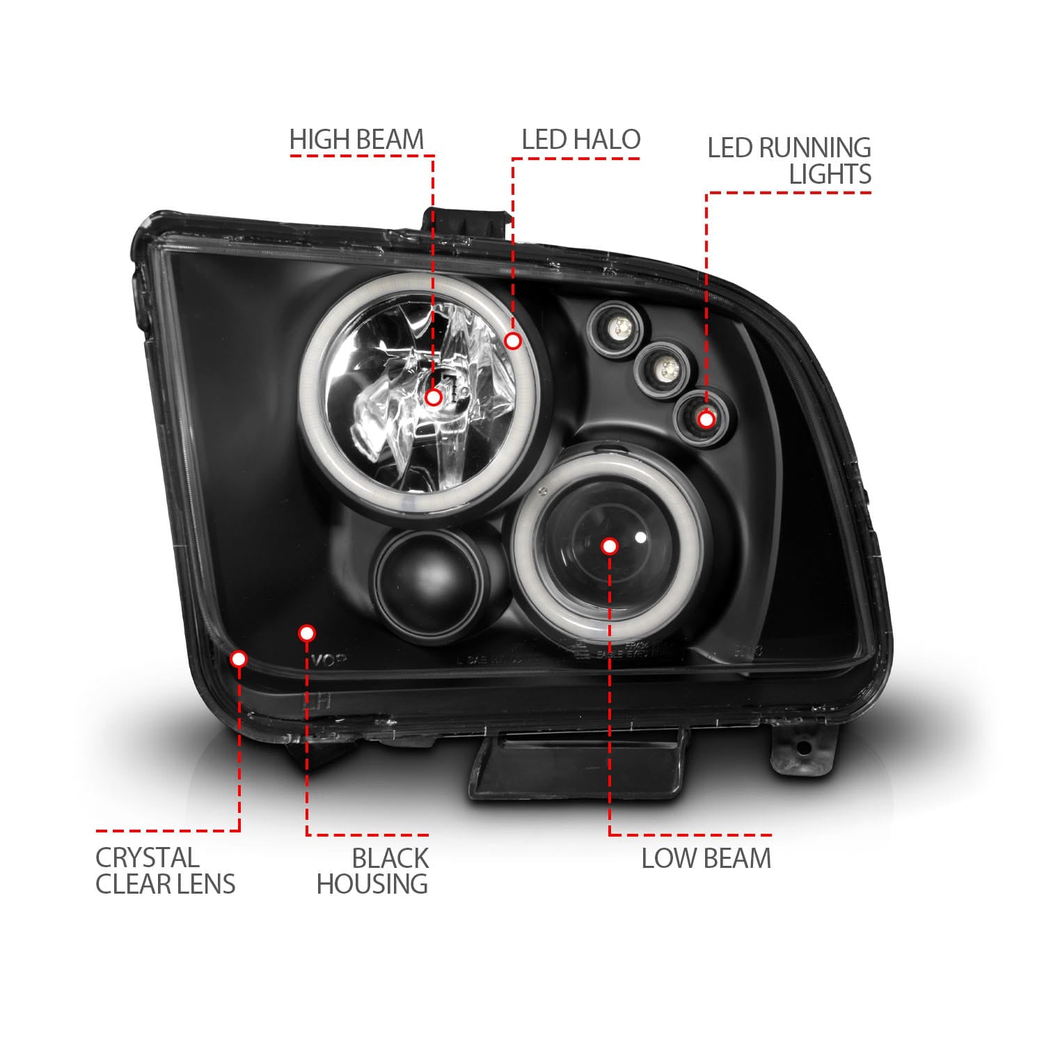 ANZO USA Electrical Lighting and Body ANZO USA 121166 Headlight Set