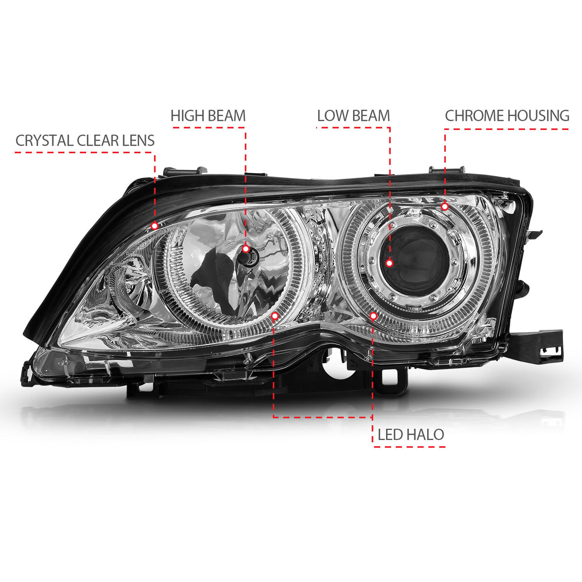 ANZO USA 121212 - Headlight Set