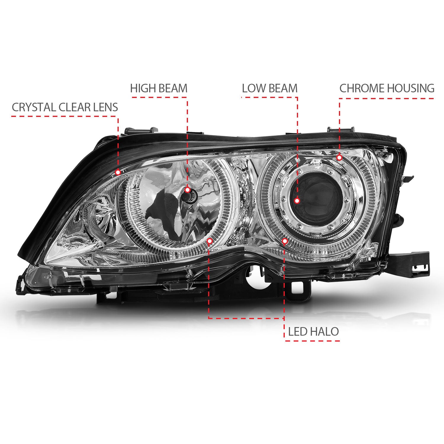 ANZO USA 121212 - Headlight Set