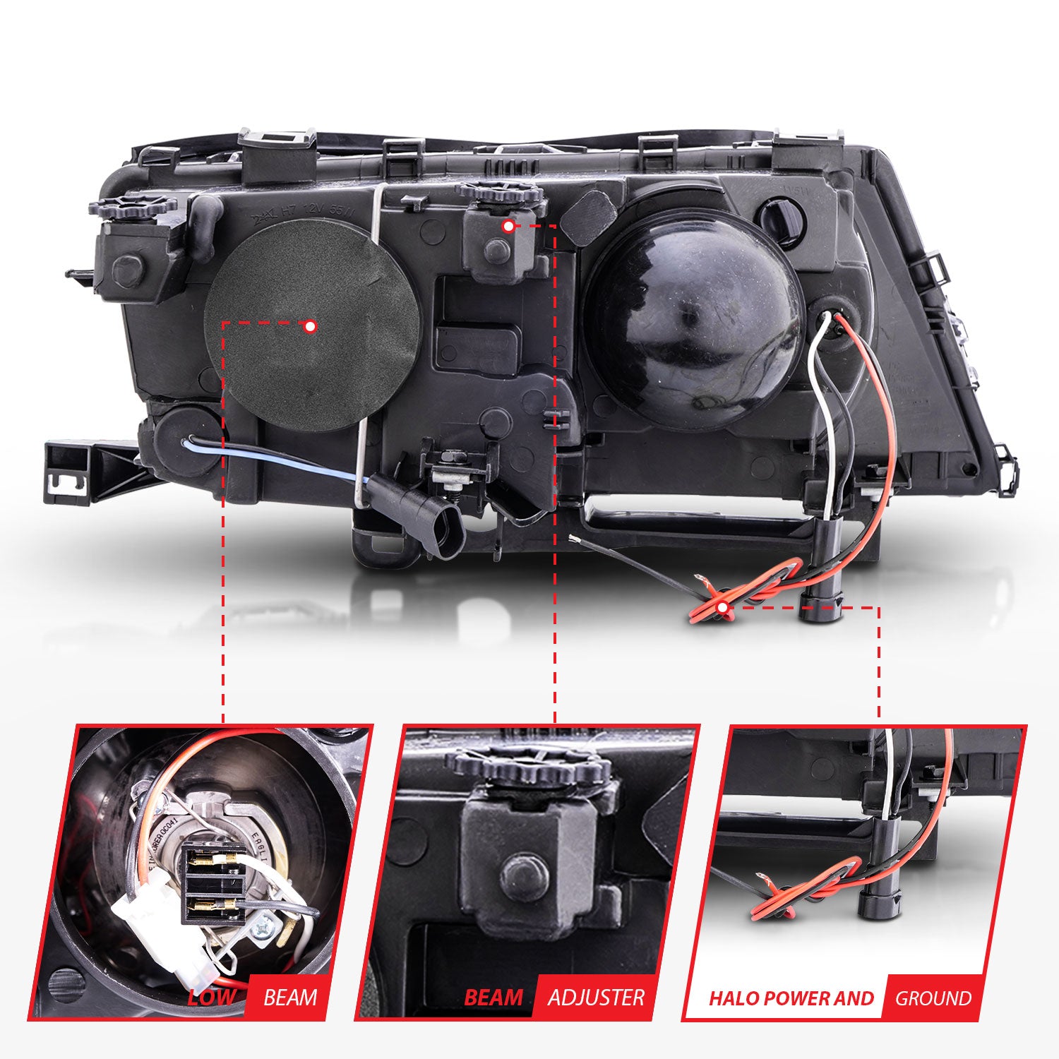 ANZO USA 121212 - Headlight Set