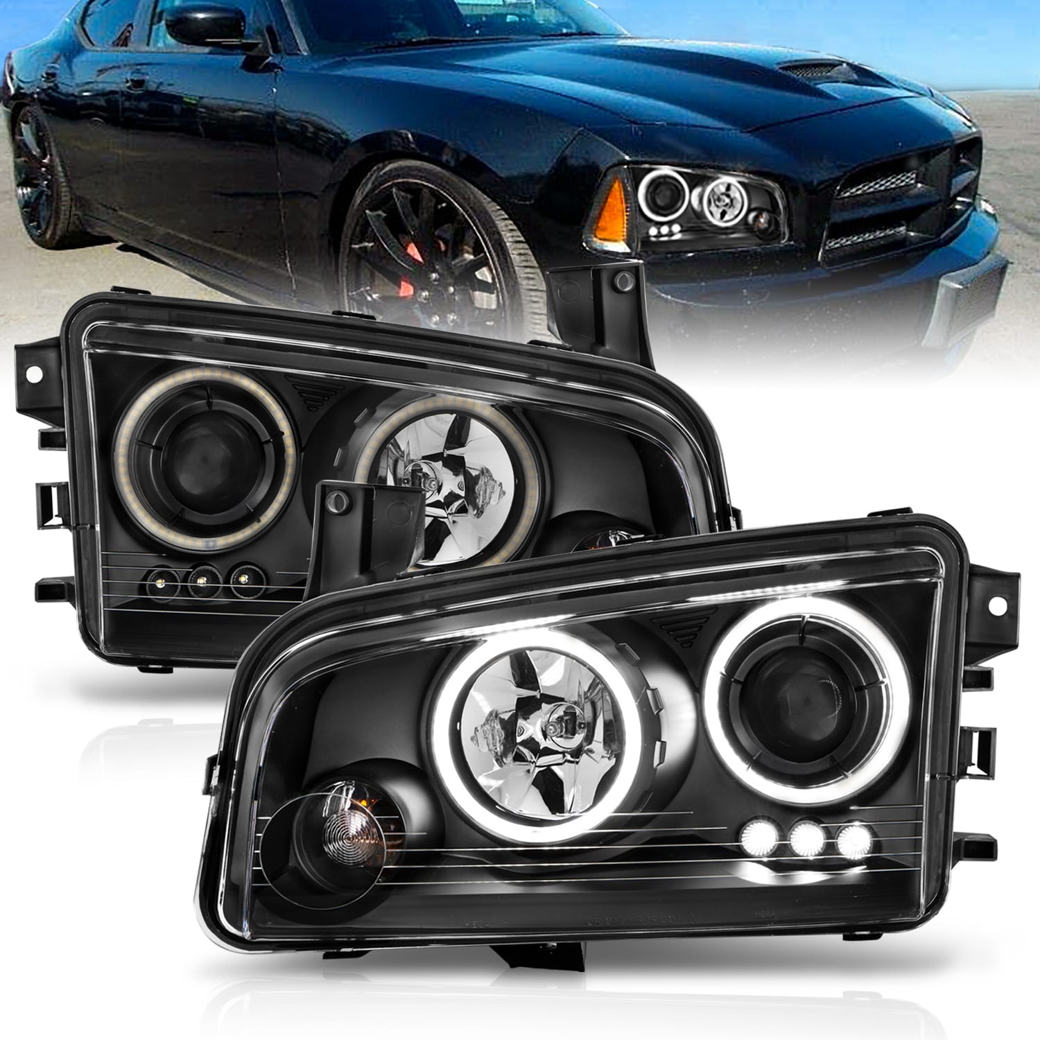 ANZO USA Electrical Lighting and Body ANZO USA 121218 Headlight Set
