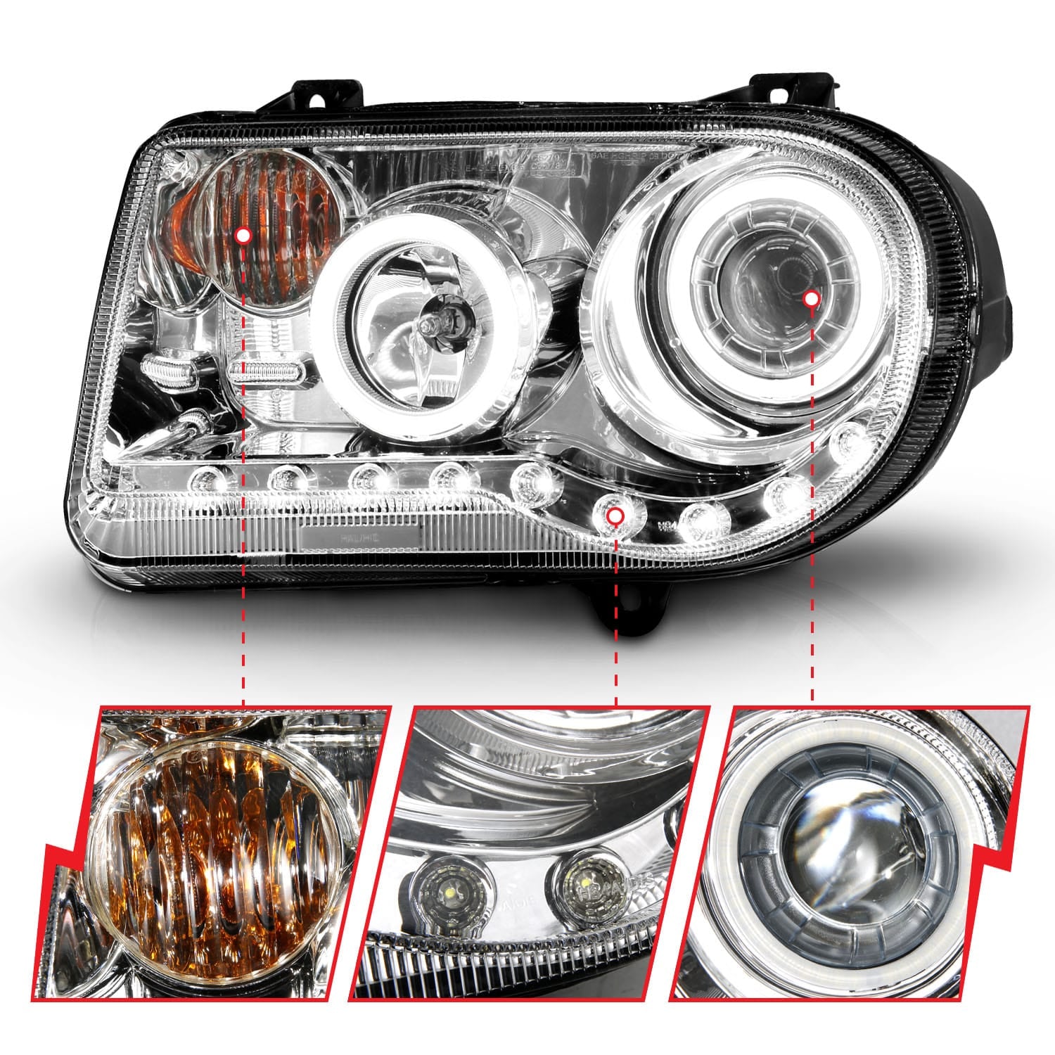 ANZO USA Electrical Lighting and Body ANZO USA 121250 Headlight Set