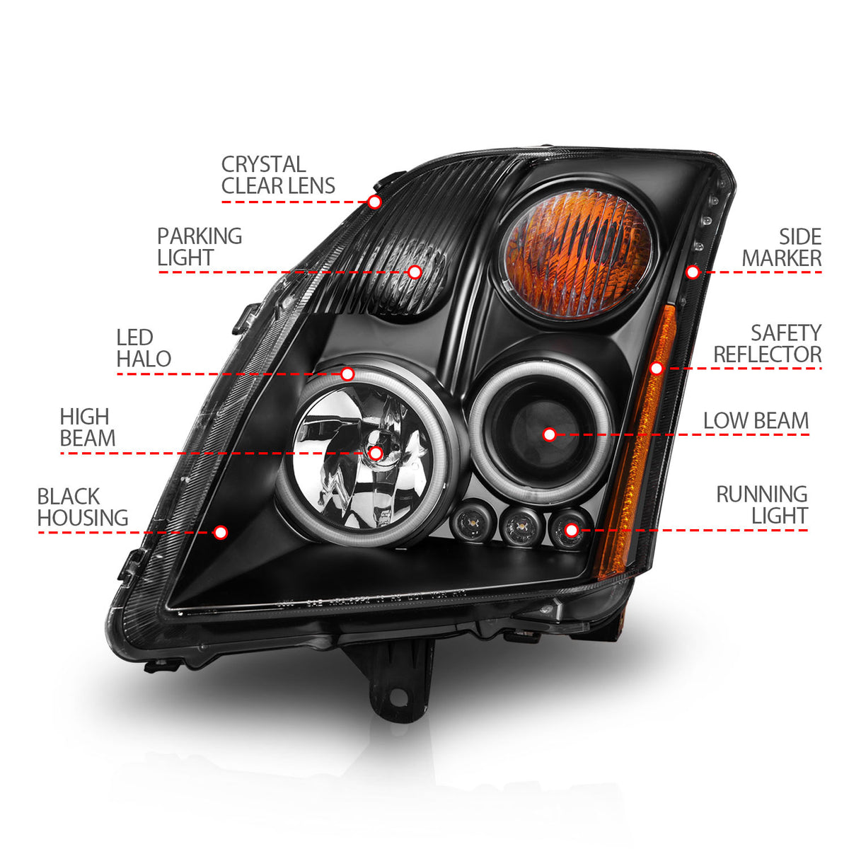 ANZO USA 121276 - Headlight Set