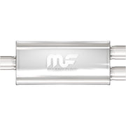 MagnaFlow Exhaust Products 12128 - Straight-Through Performance Muffler; 2in. Center/Dual; 5x14x8 Body 1