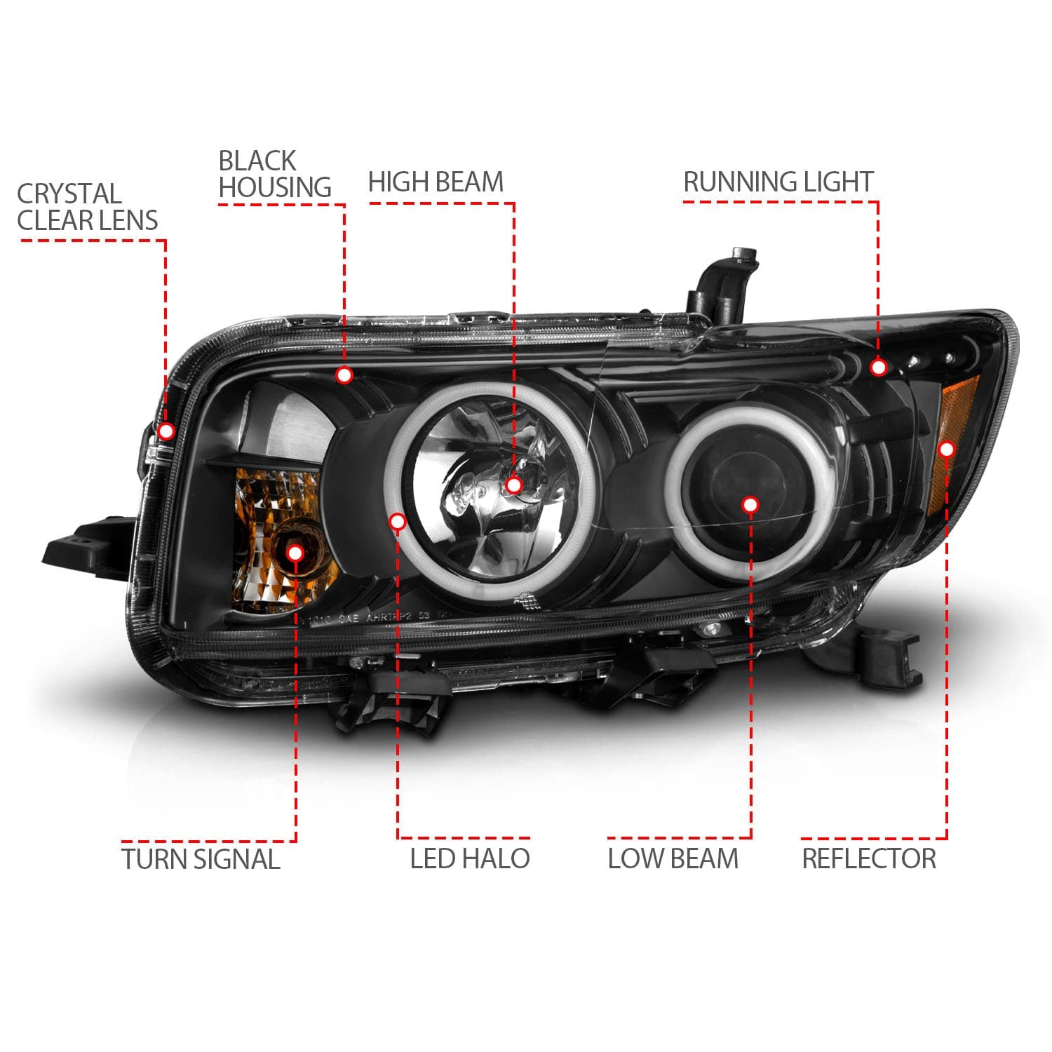 ANZO USA Electrical Lighting and Body ANZO USA 121280 Headlight Set