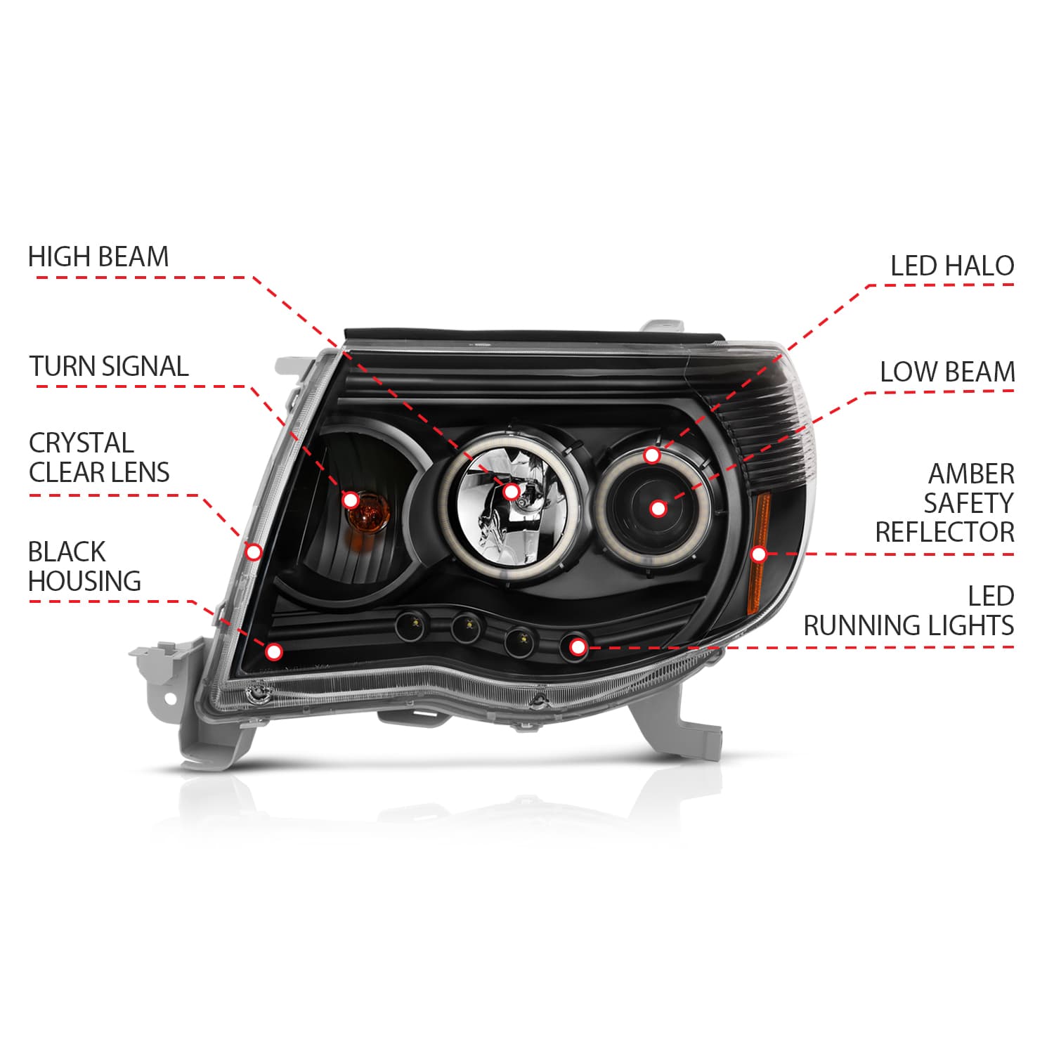 ANZO USA Electrical Lighting and Body ANZO USA 121282 Headlight Set