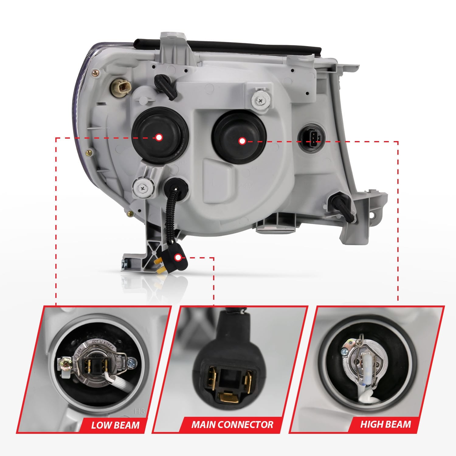 ANZO USA Electrical Lighting and Body ANZO USA 121282 Headlight Set