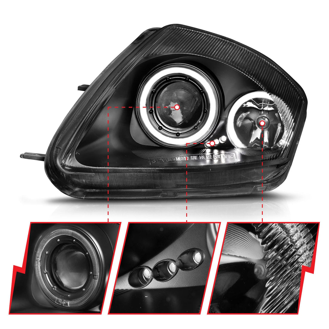 ANZO USA Electrical Lighting and Body ANZO USA 121332 Headlight Set