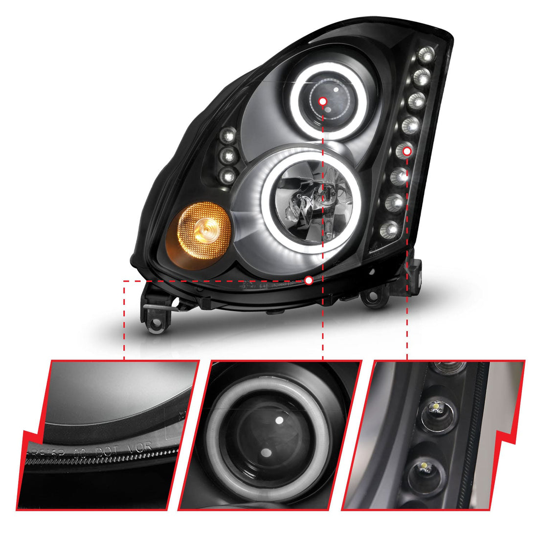 ANZO USA Electrical Lighting and Body ANZO USA 121363 Headlight Set