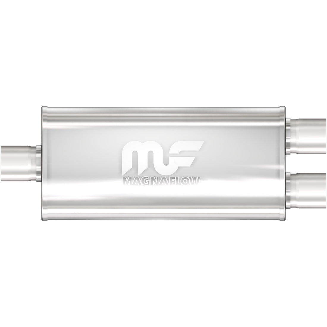 MagnaFlow Exhaust Products 12138 - Straight-Through Performance Muffler; 2.25in. Center/Dual; 5x14x8 Body 1
