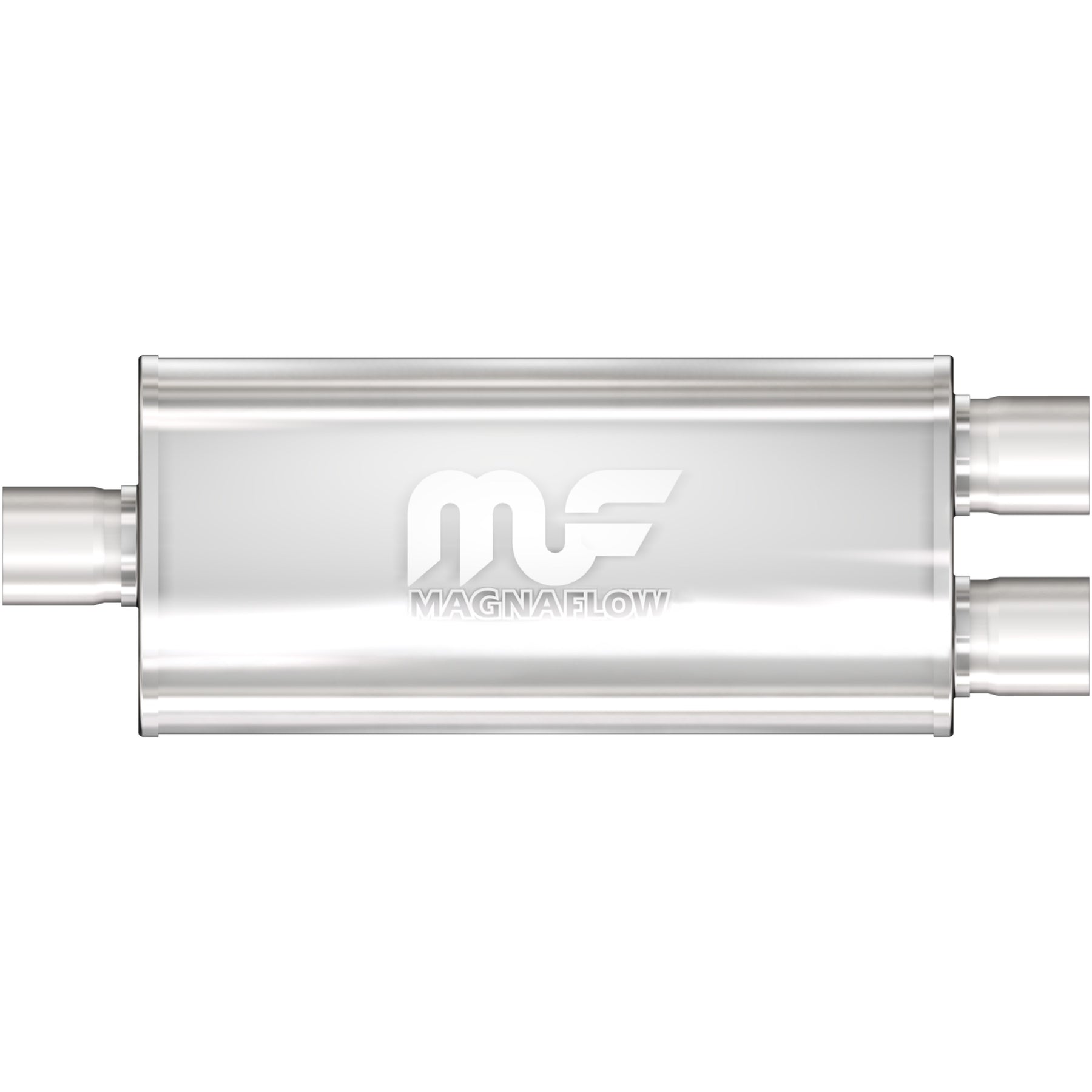 MagnaFlow Exhaust Products 12138 - Straight-Through Performance Muffler; 2.25in. Center/Dual; 5x14x8 Body 1