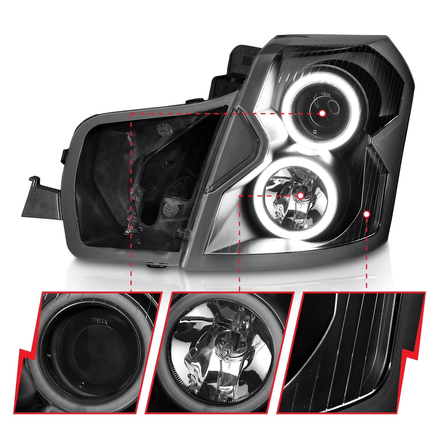 ANZO USA Electrical Lighting and Body ANZO USA 121417 Headlight Set