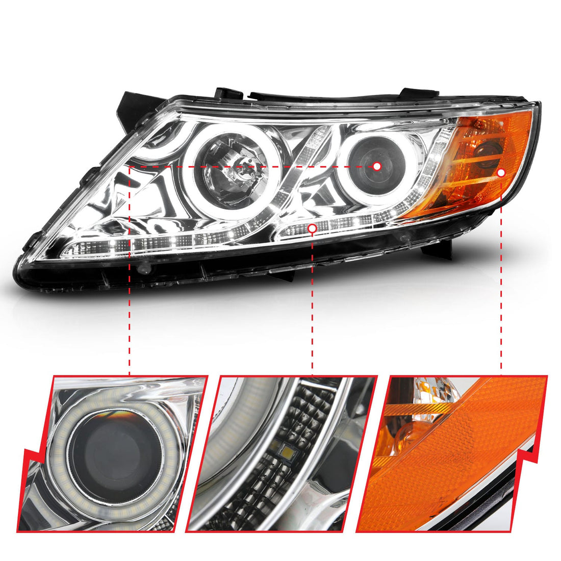 ANZO USA Electrical Lighting and Body ANZO USA 121459 Headlight Set